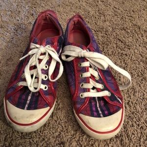 Pink and Purple Coach Poppy Shoes